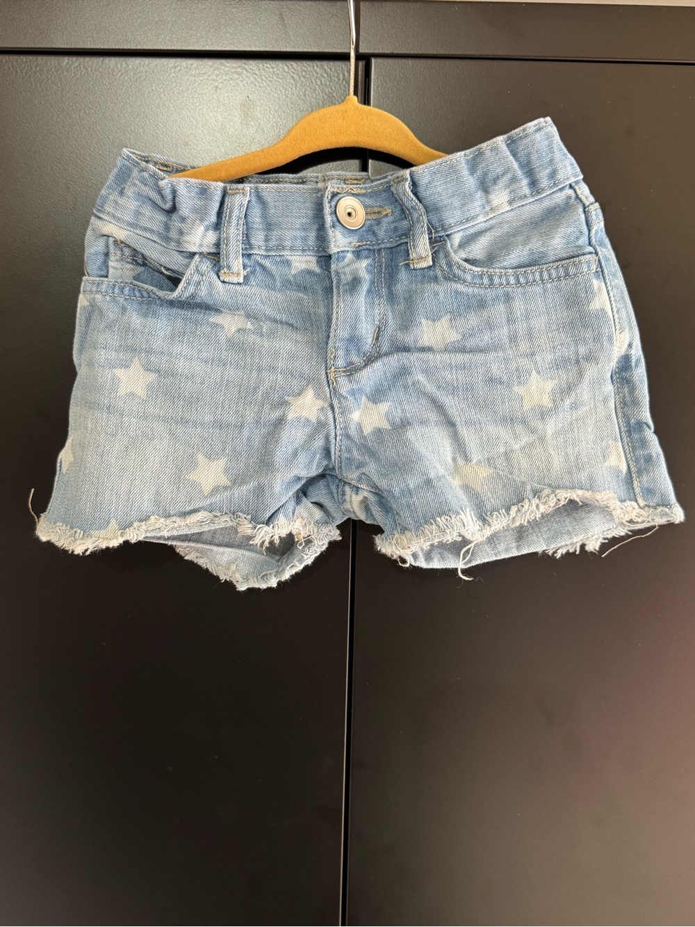 Girls size 5 | Place brand | Light Blue Star Print Denim Shorts